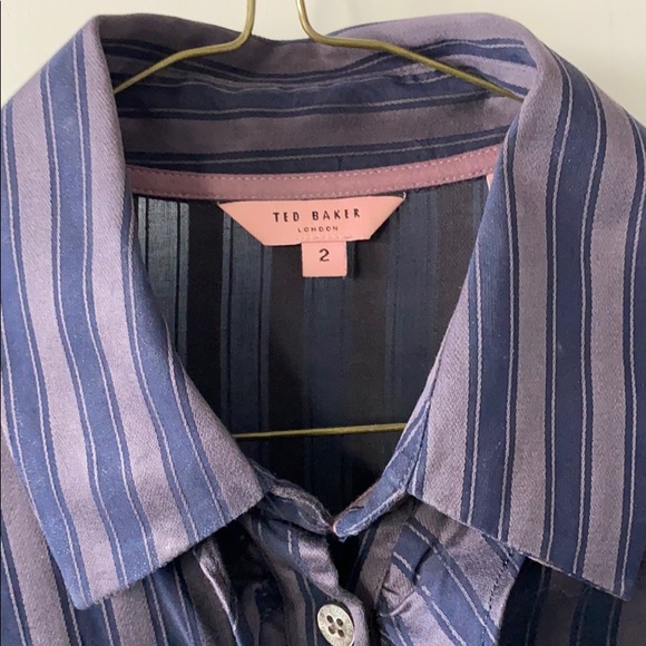 Ted Baker Candy stripe blouse - size 2 - Picture 4 of 4